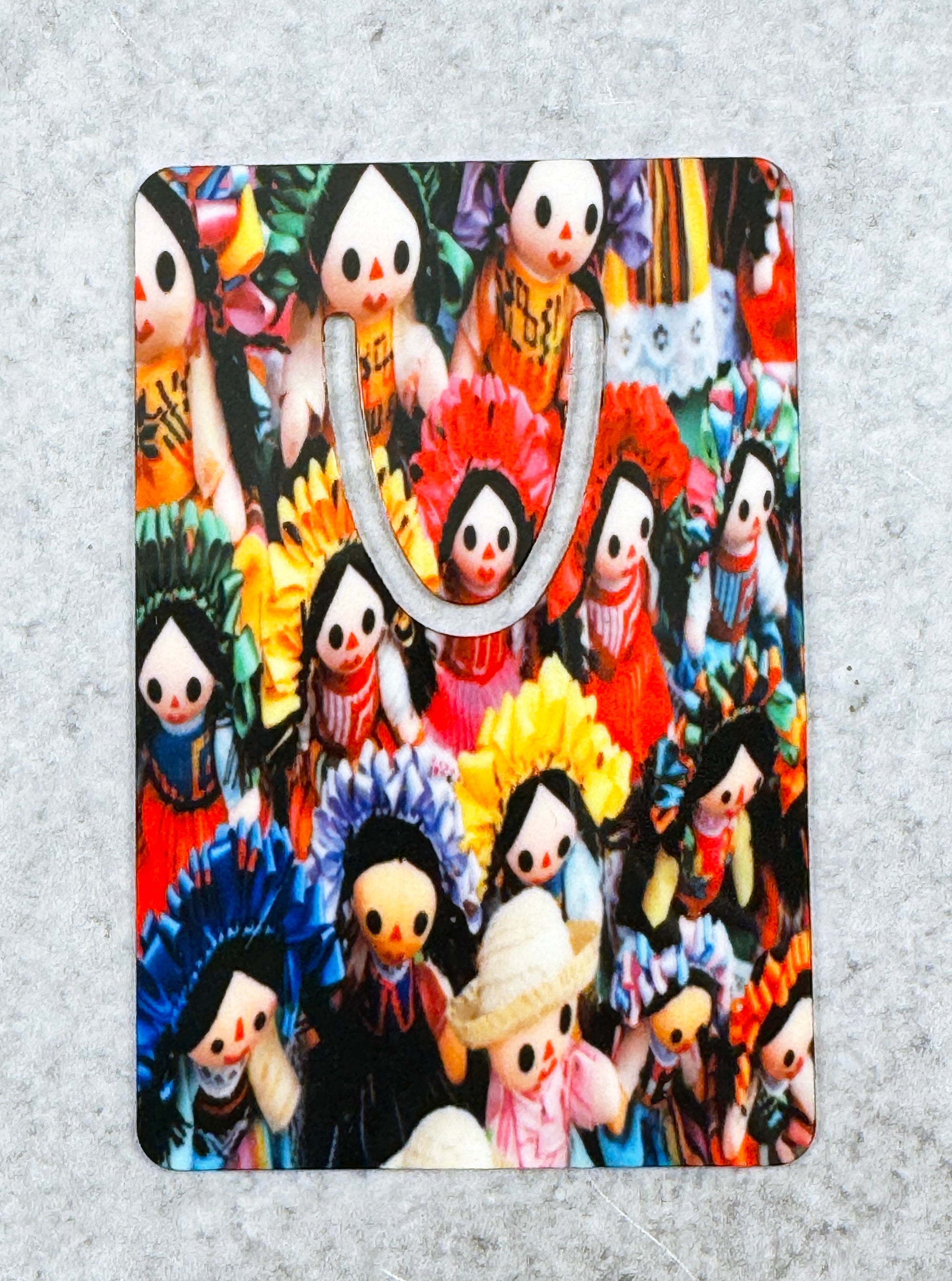 Mexican Folk Art Dolls Metal Bookmark