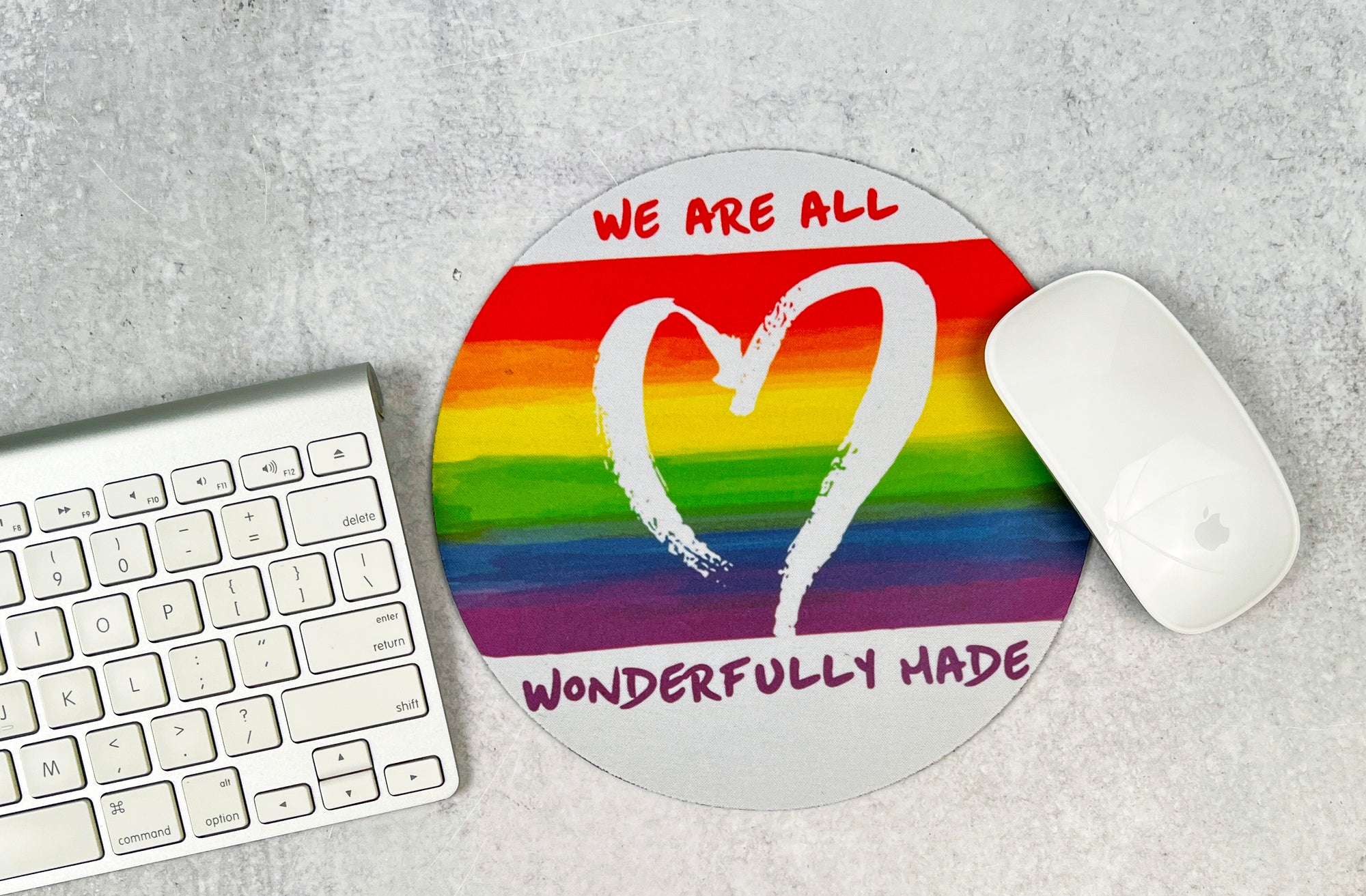 We Are All Wonderfully Made 'Pride' Mouse Pad