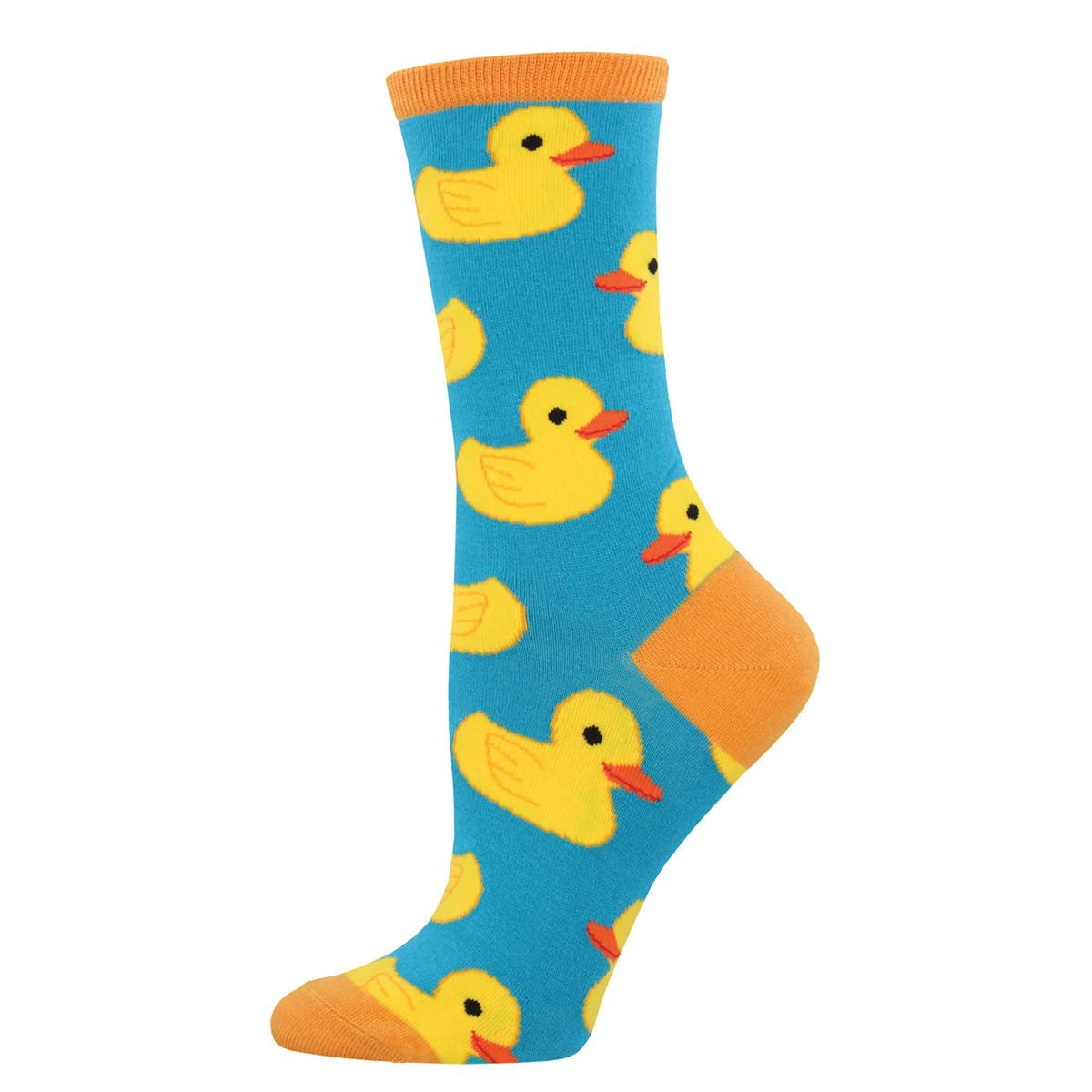 Yellow Rubber Duckies Womens Socks