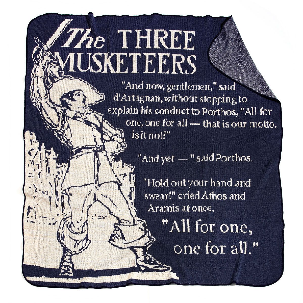 Alexandre Dumas "The Three Musketeers" Throw Blanket