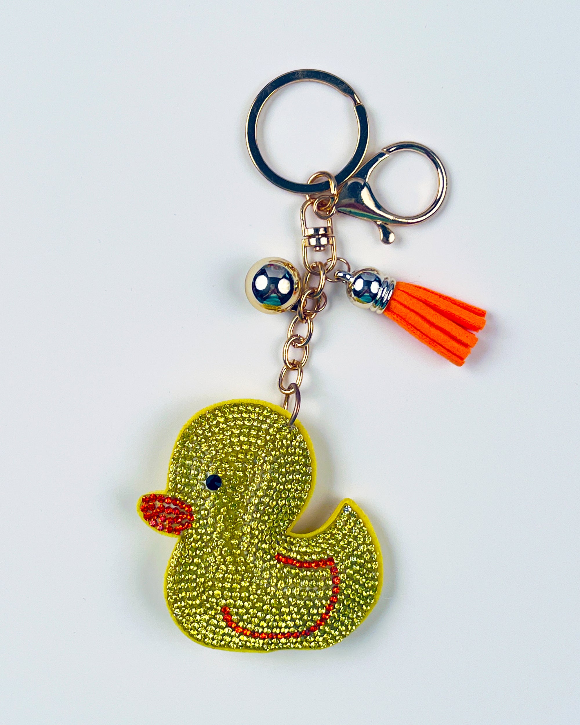 Rubber Duckie Bling Keychain
