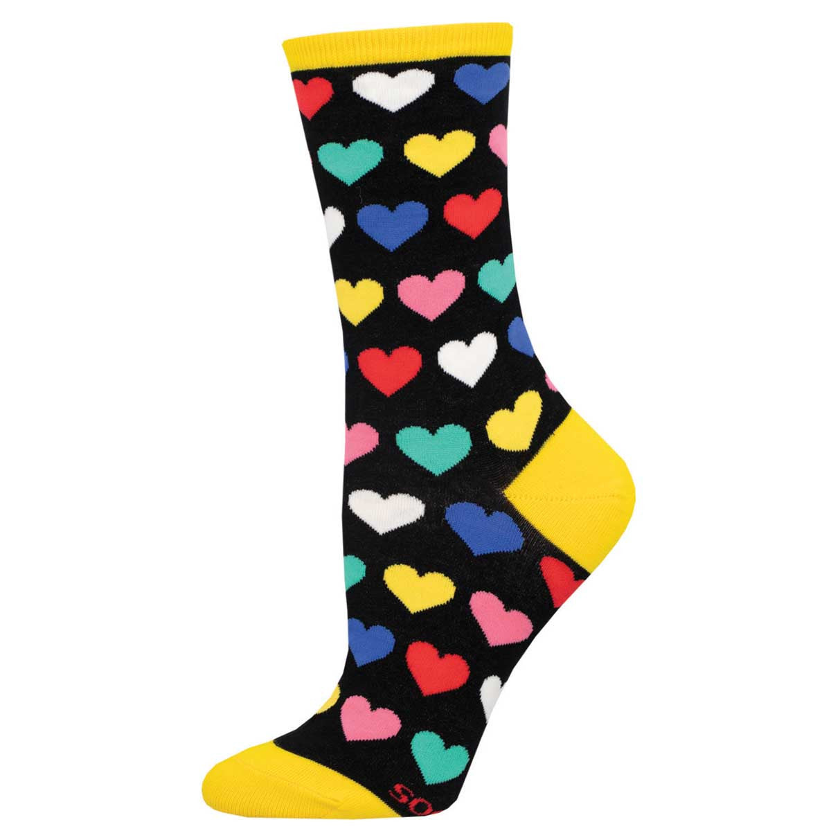 Rainbow Heart Womens Socks