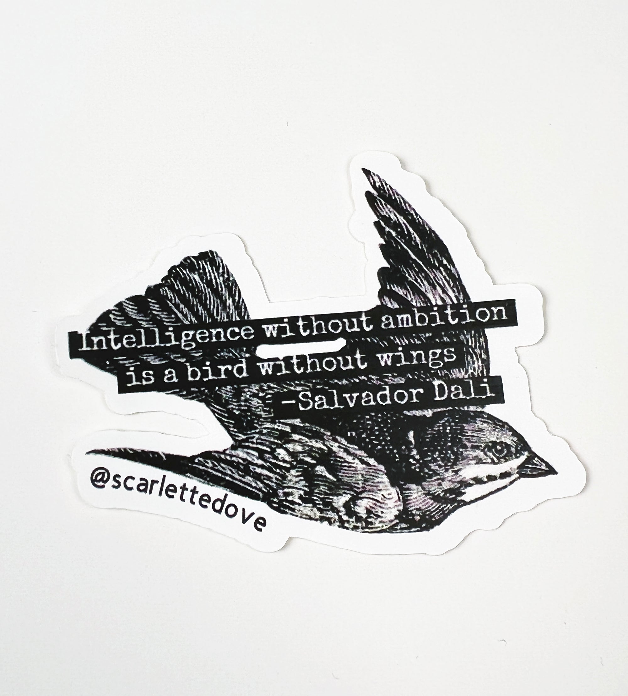 Salvador Dali Sparrow Sticker