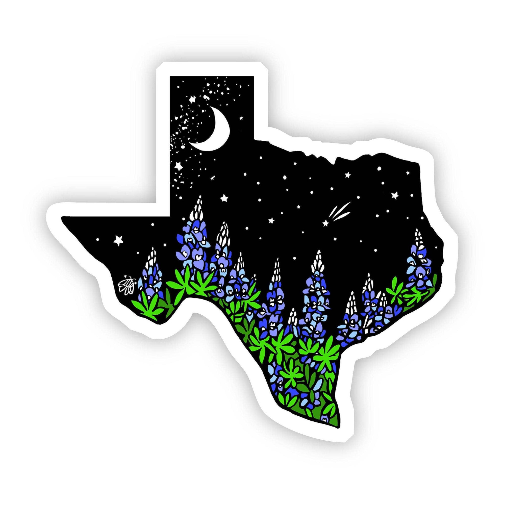 Texas Night Sky Sticker