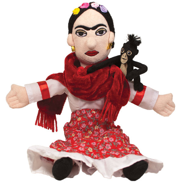 Frida Kahlo and Pet Monkey Plush Doll