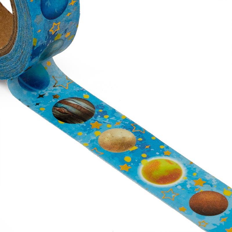 Planets Solar System Gilded Washi Tape
