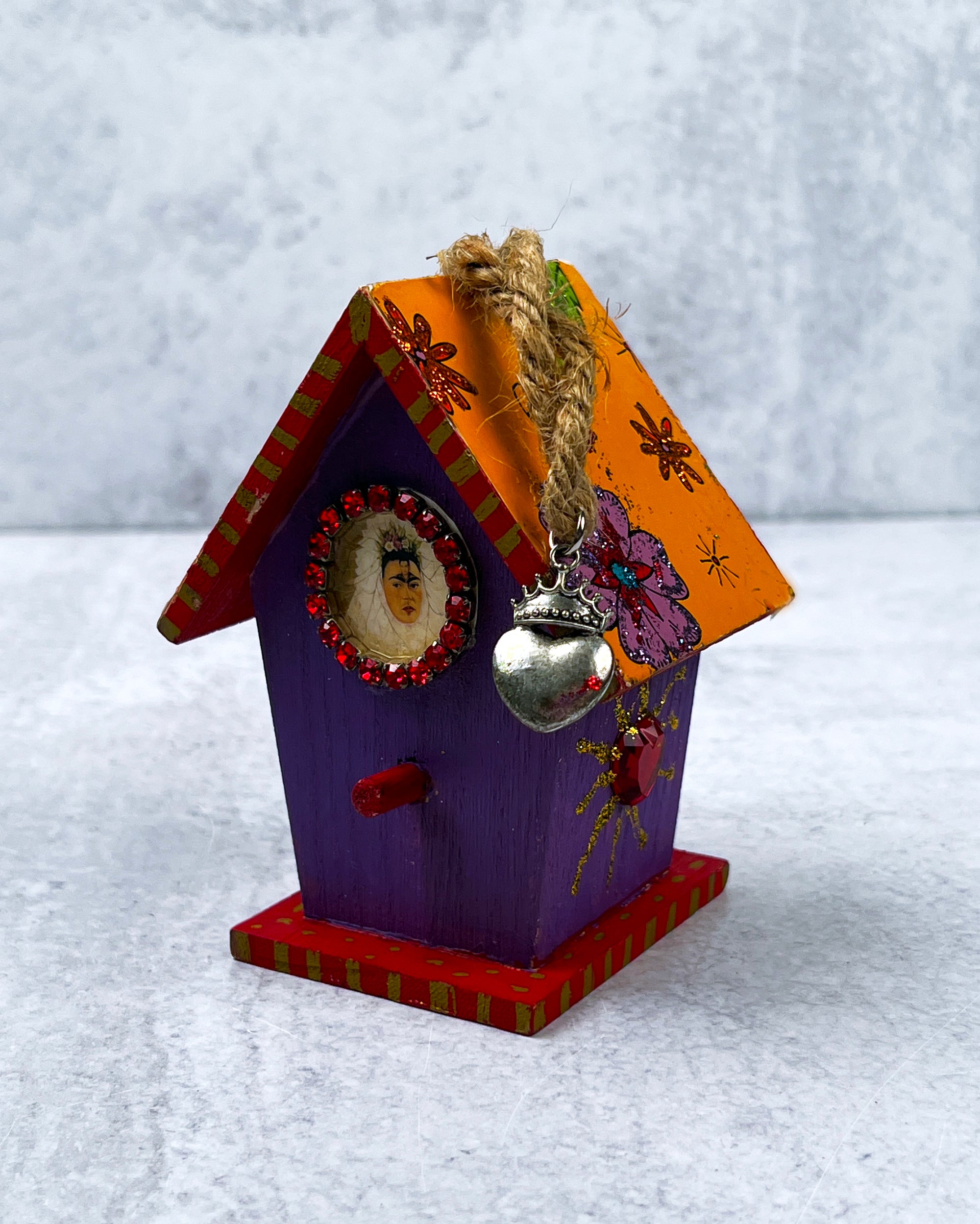 Frida Kahlo Mini Wooden Bird House