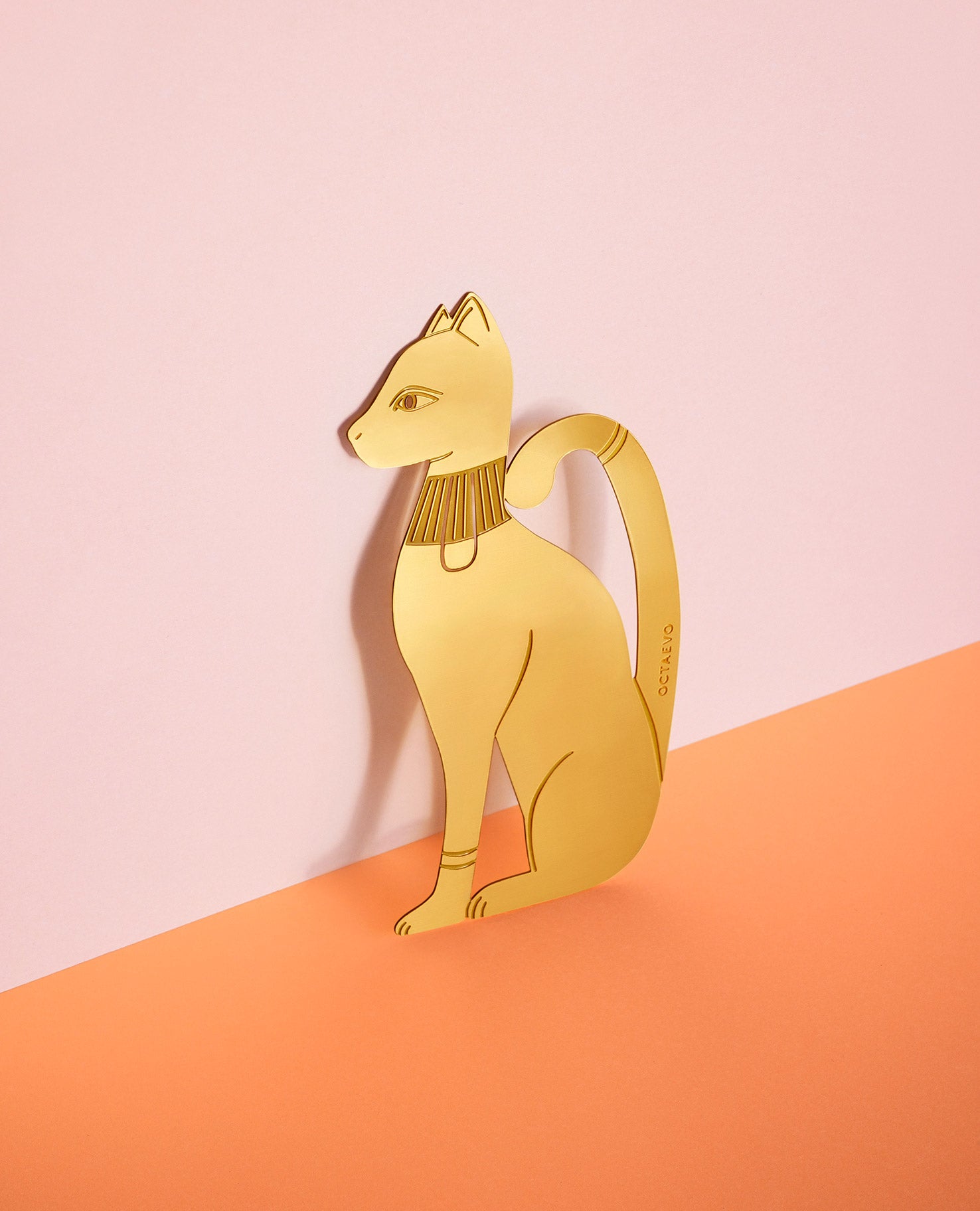 Aziza Cat Brass Bookmark
