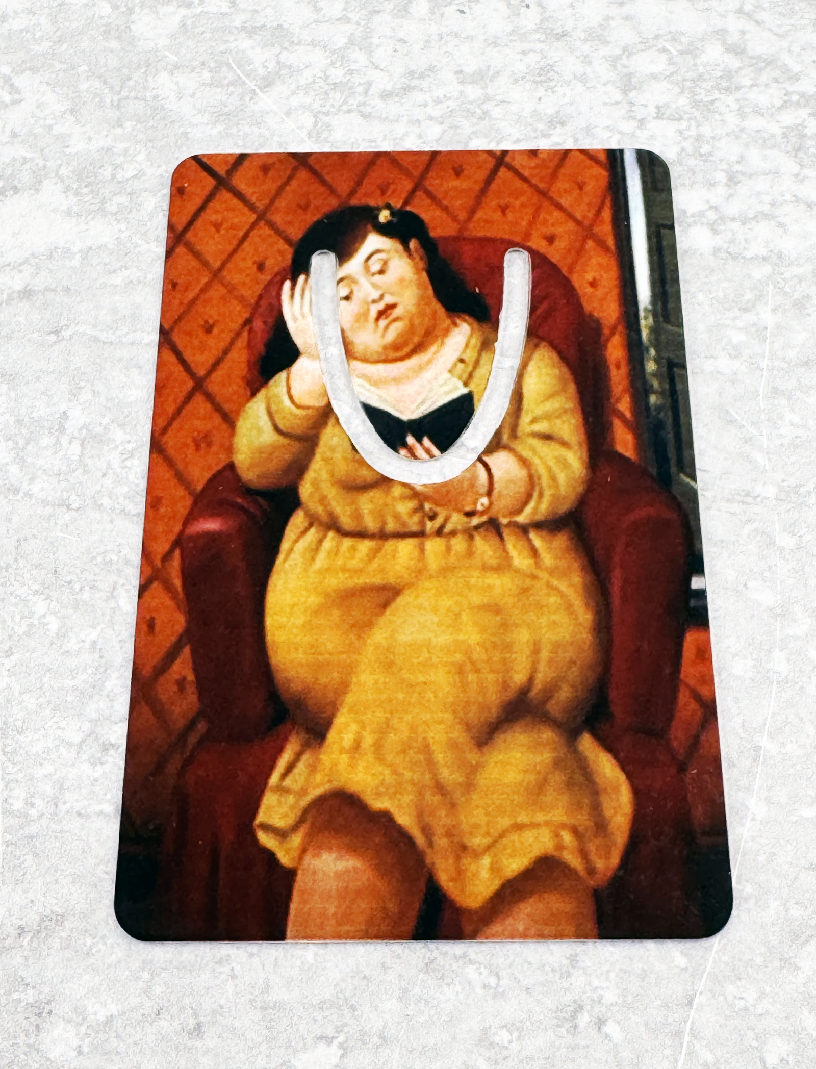 Botero 'Lady Reading Book' Bookmark