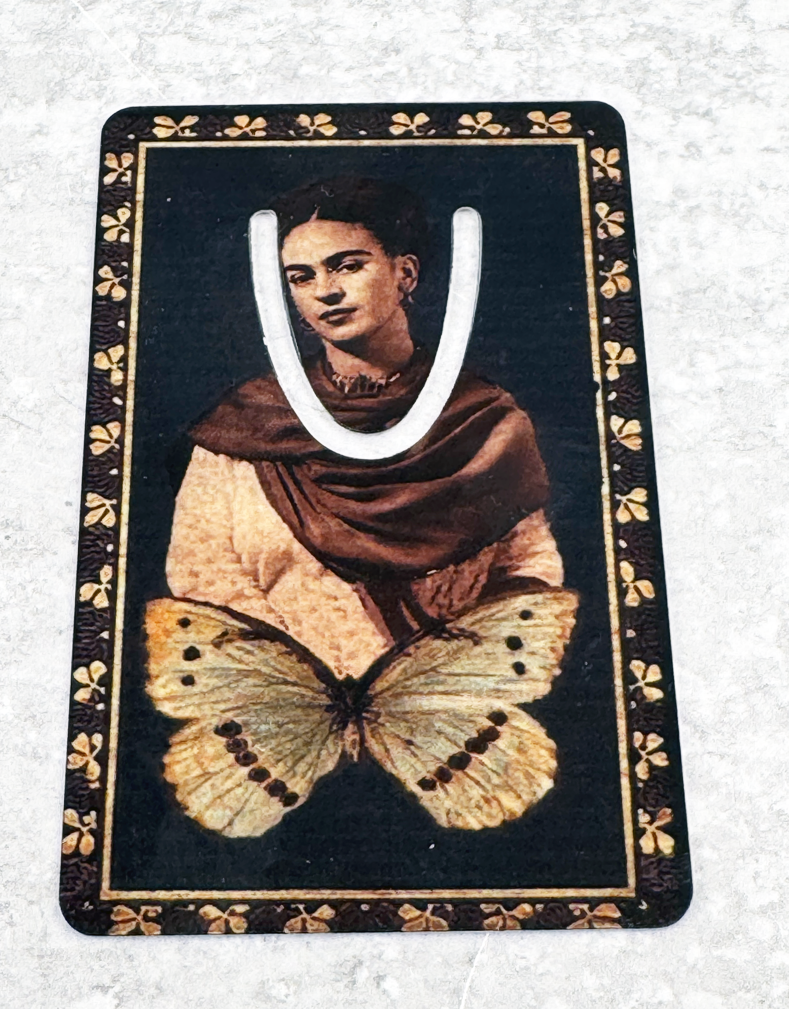Frida Kahlo with Butterfly Bookmark
