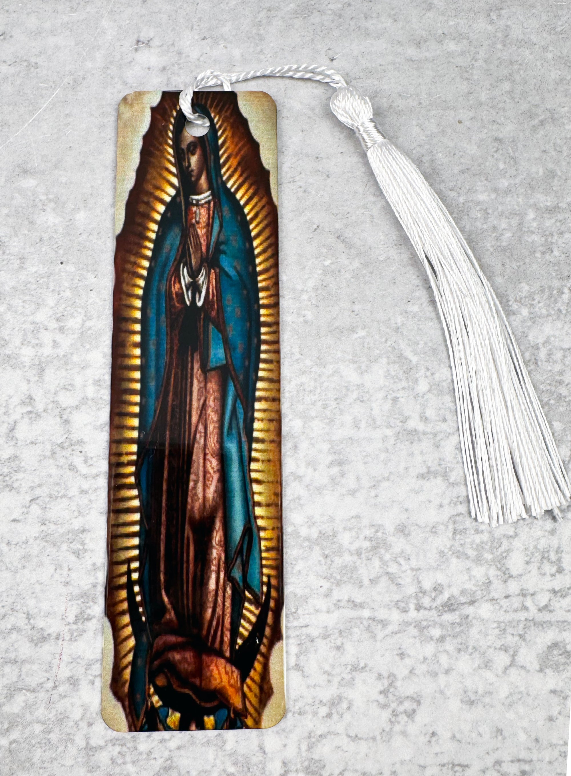 Guadalupe Tassel Metal Bookmark