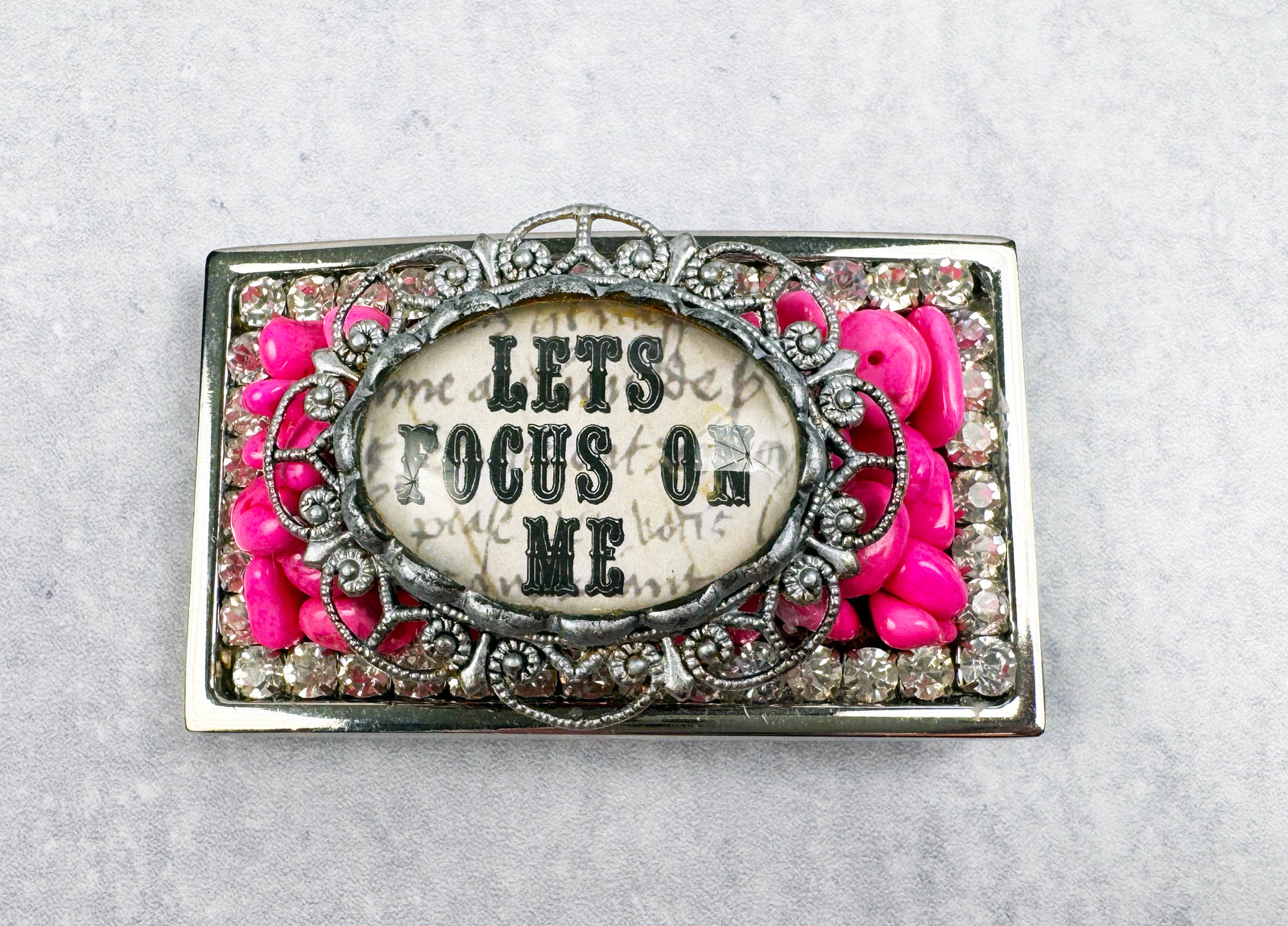 Let's Focus on Me Stone Belt Buckle