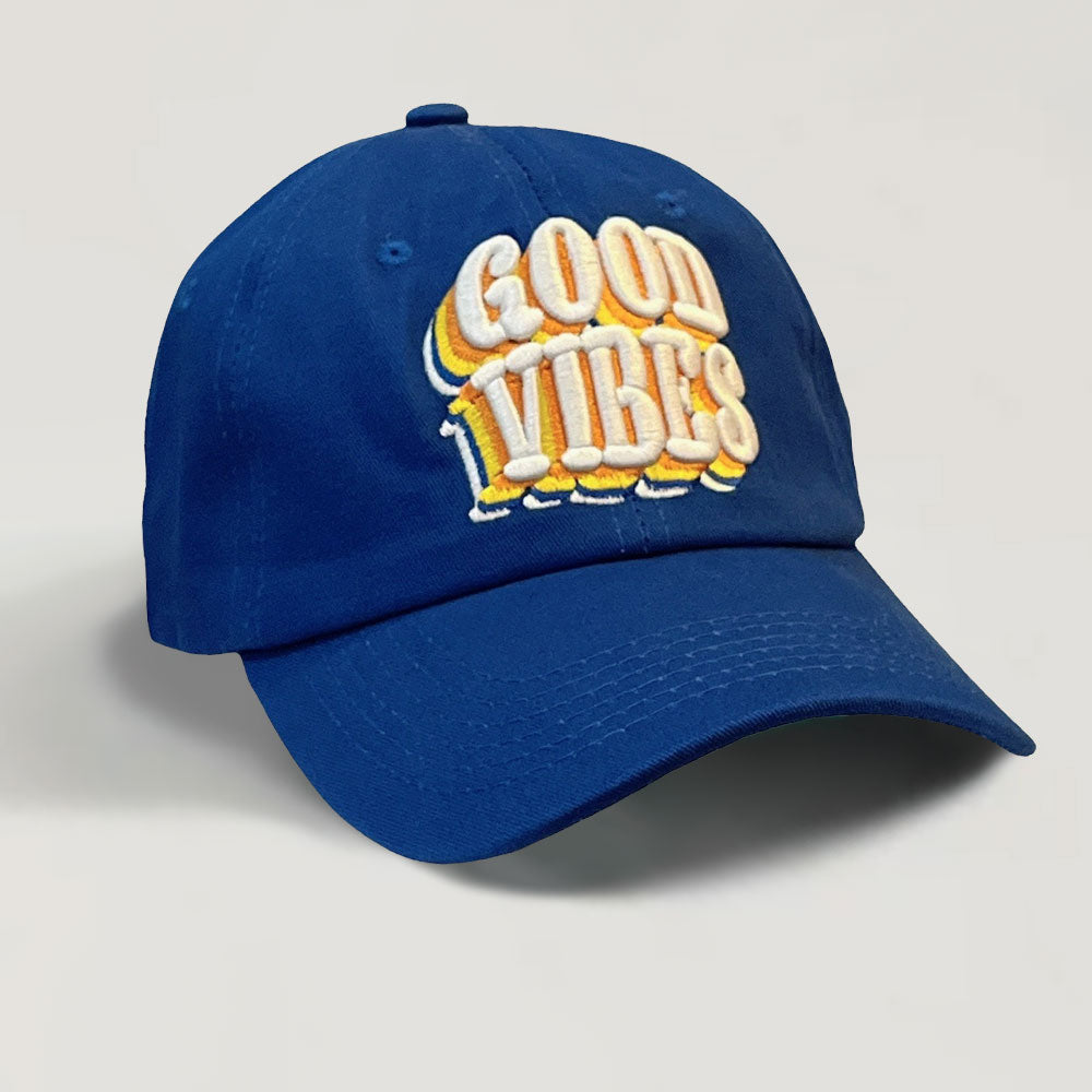 Good Vibes Blue Baseball Cap