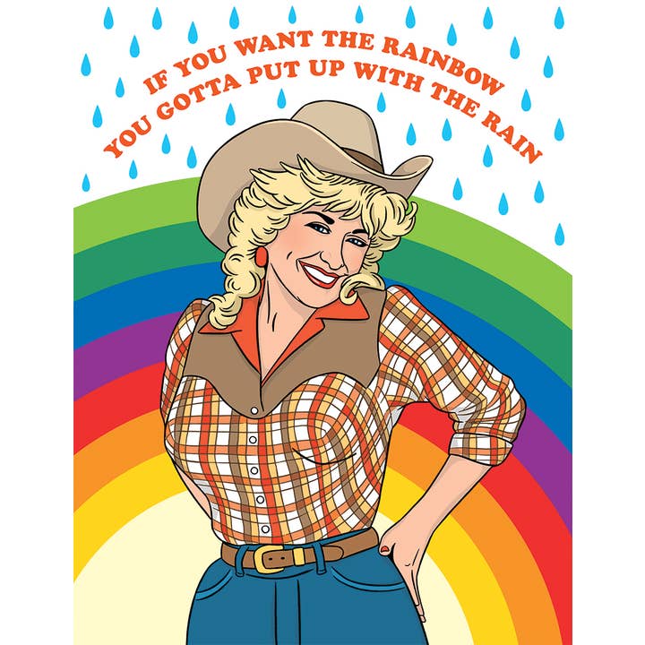 Dolly Parton 'If You Want the Rainbow' Blank Card