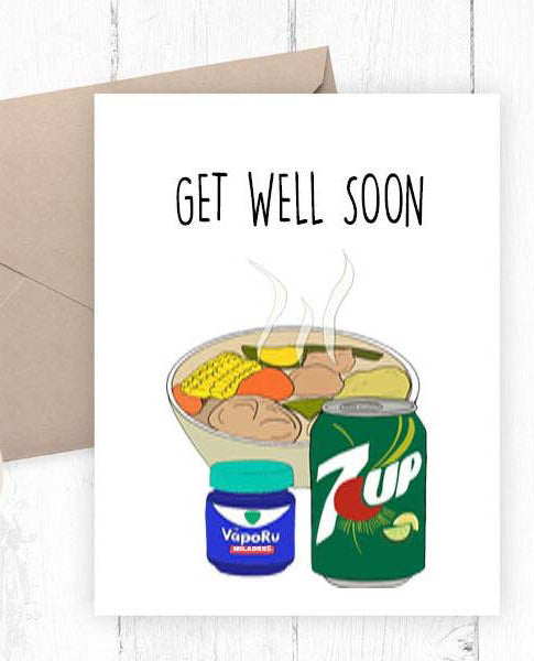 Get Well Soon Blank Card