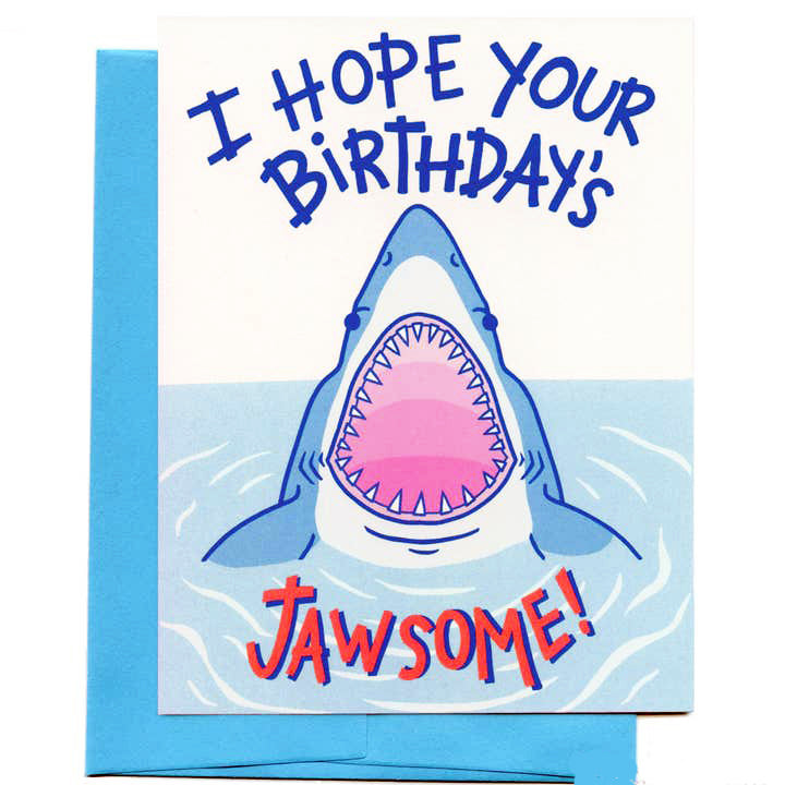 Jawsome Birthday Card