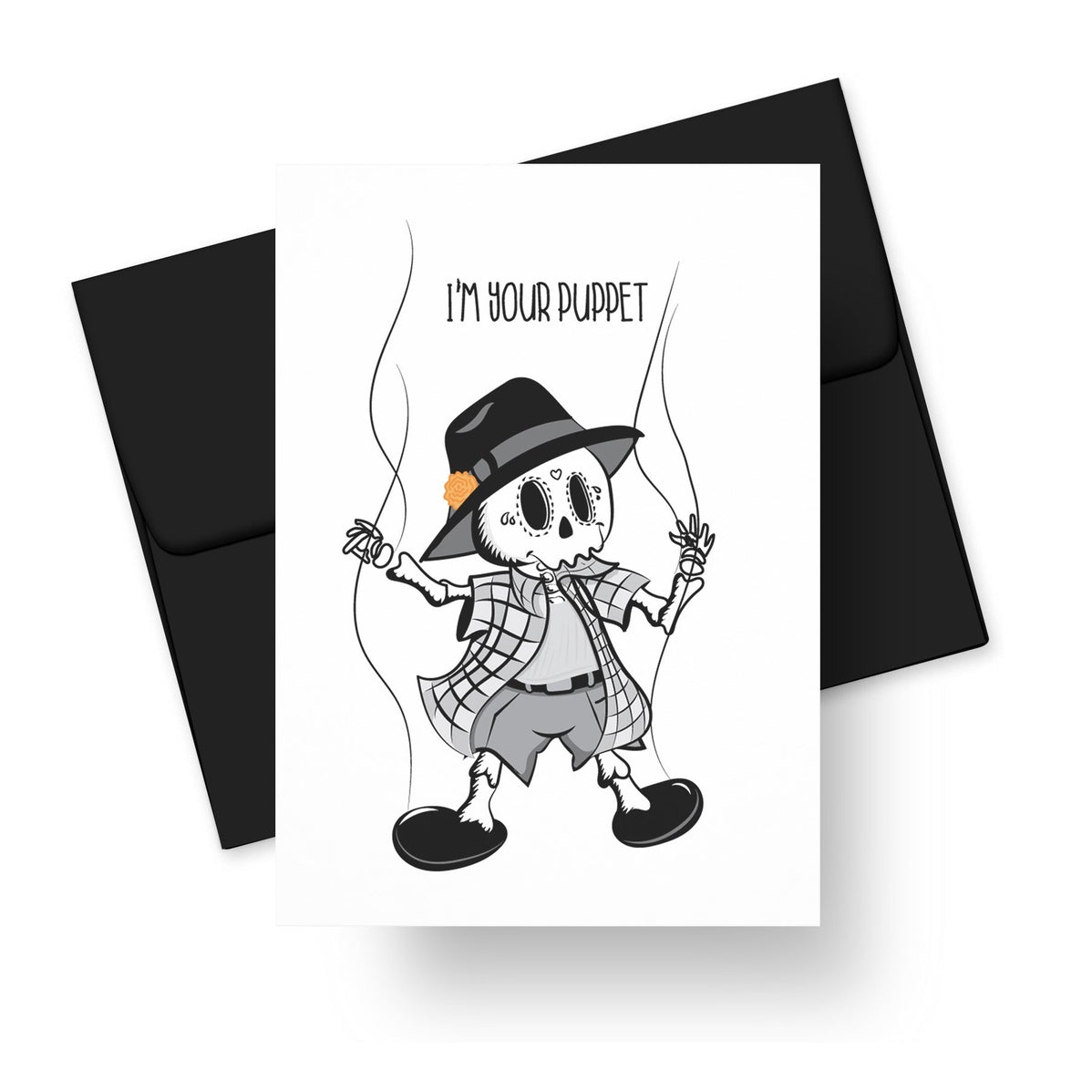 I'm Your Puppet Blank Card