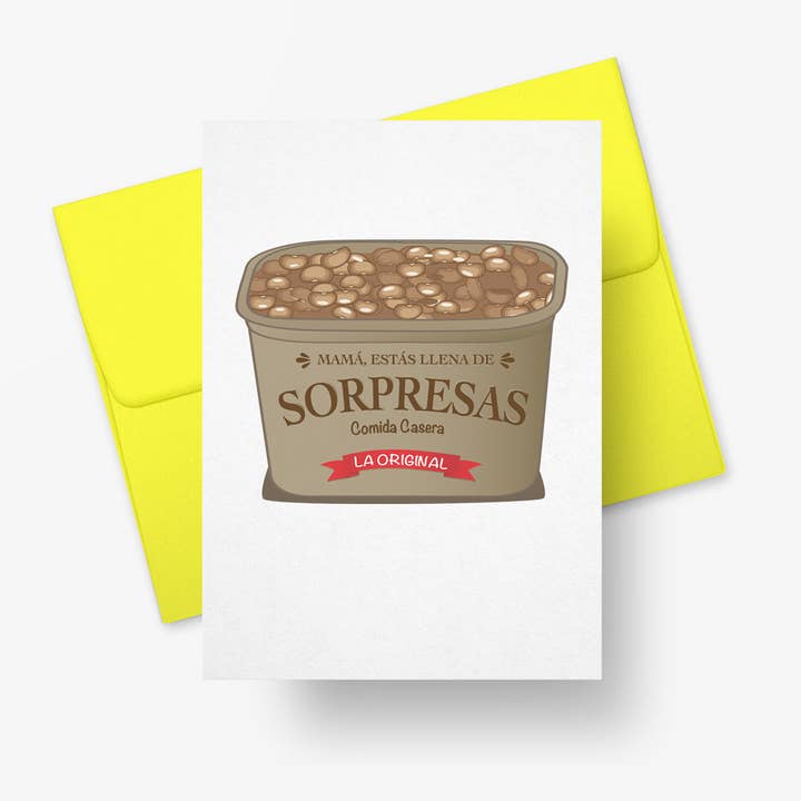 Mamá Estas Llena De Sorpresas Blank Card