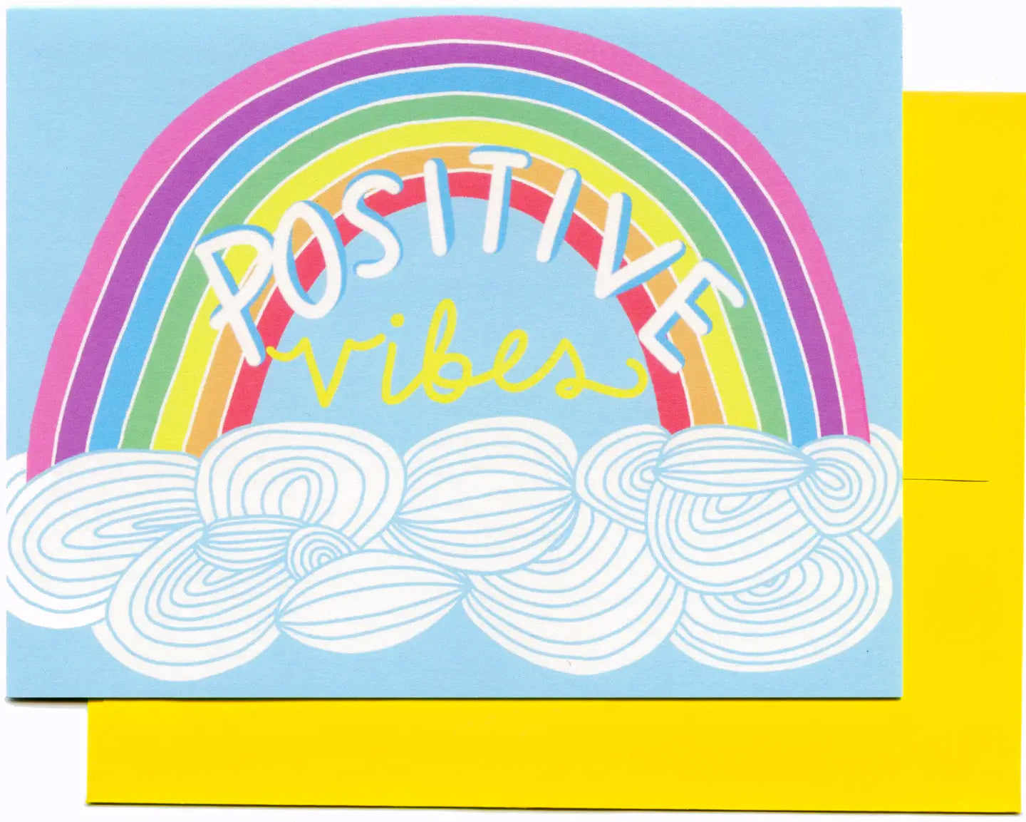 Rainbow Positive Vibes Card