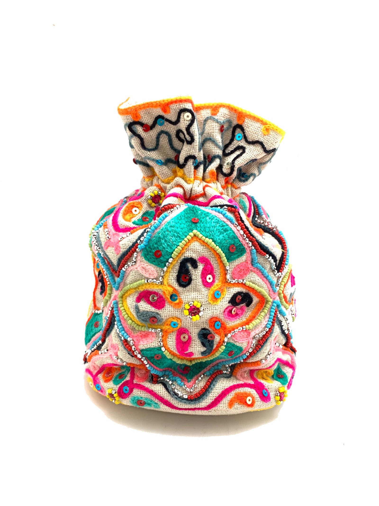 Boho-Chic Bucket Style Crossbody Bag