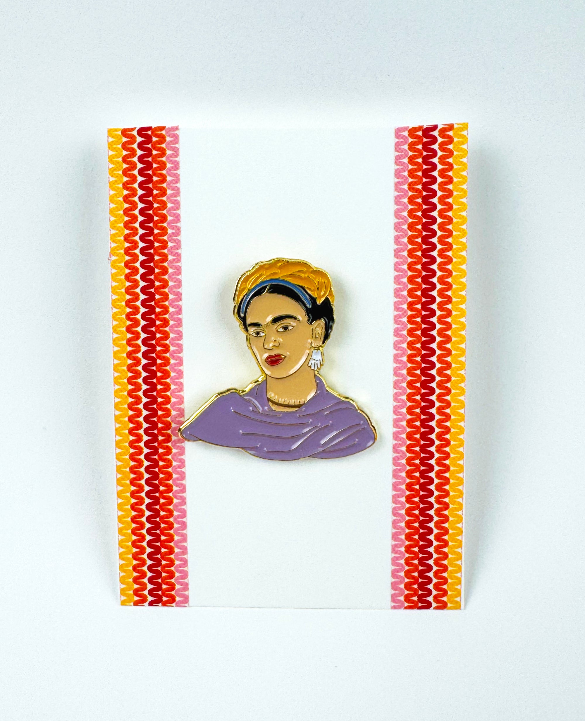 Frida Kahlo Wearing Rebozo Enamel Pin