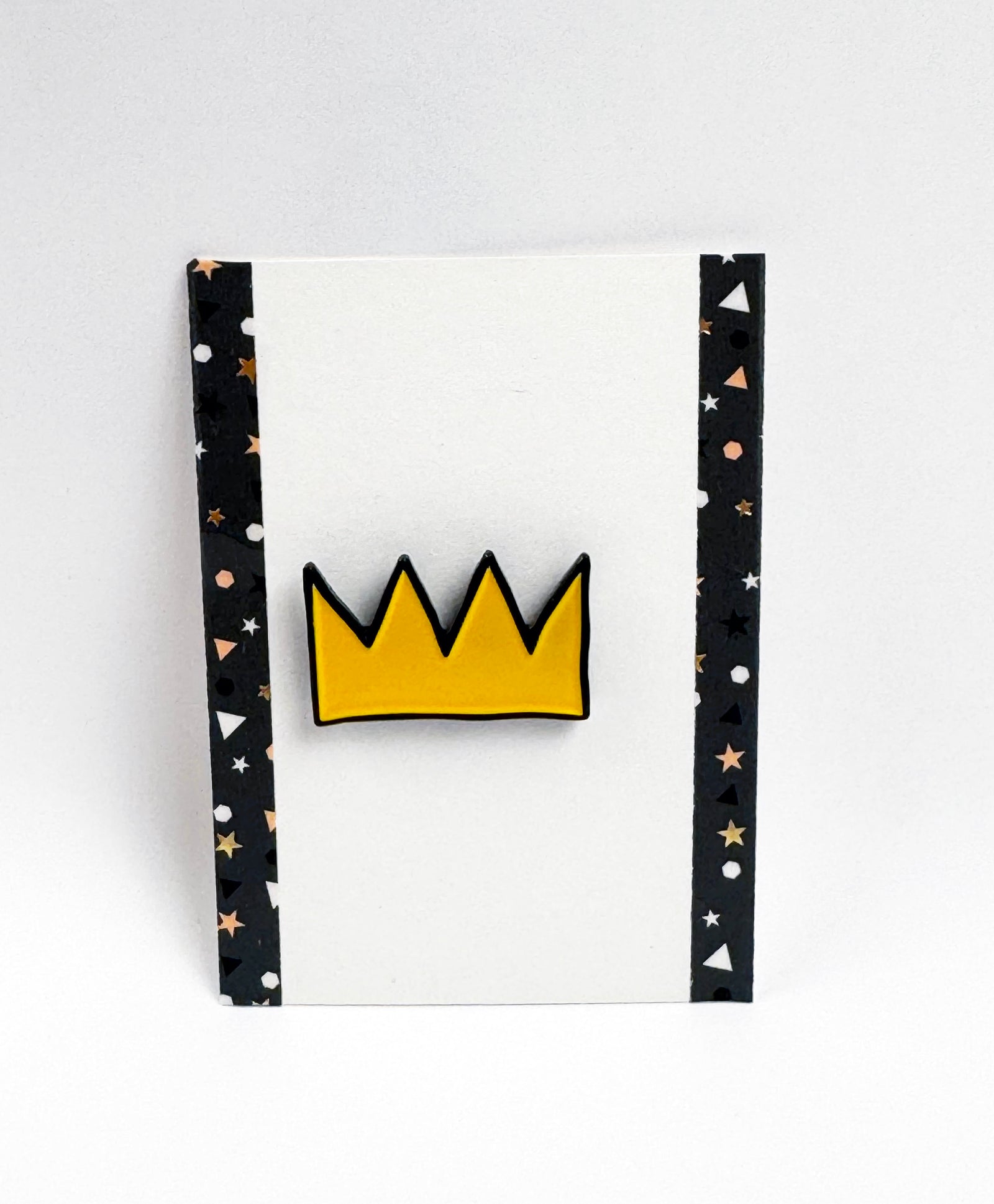 Artist Yellow Crown Enamel Pin