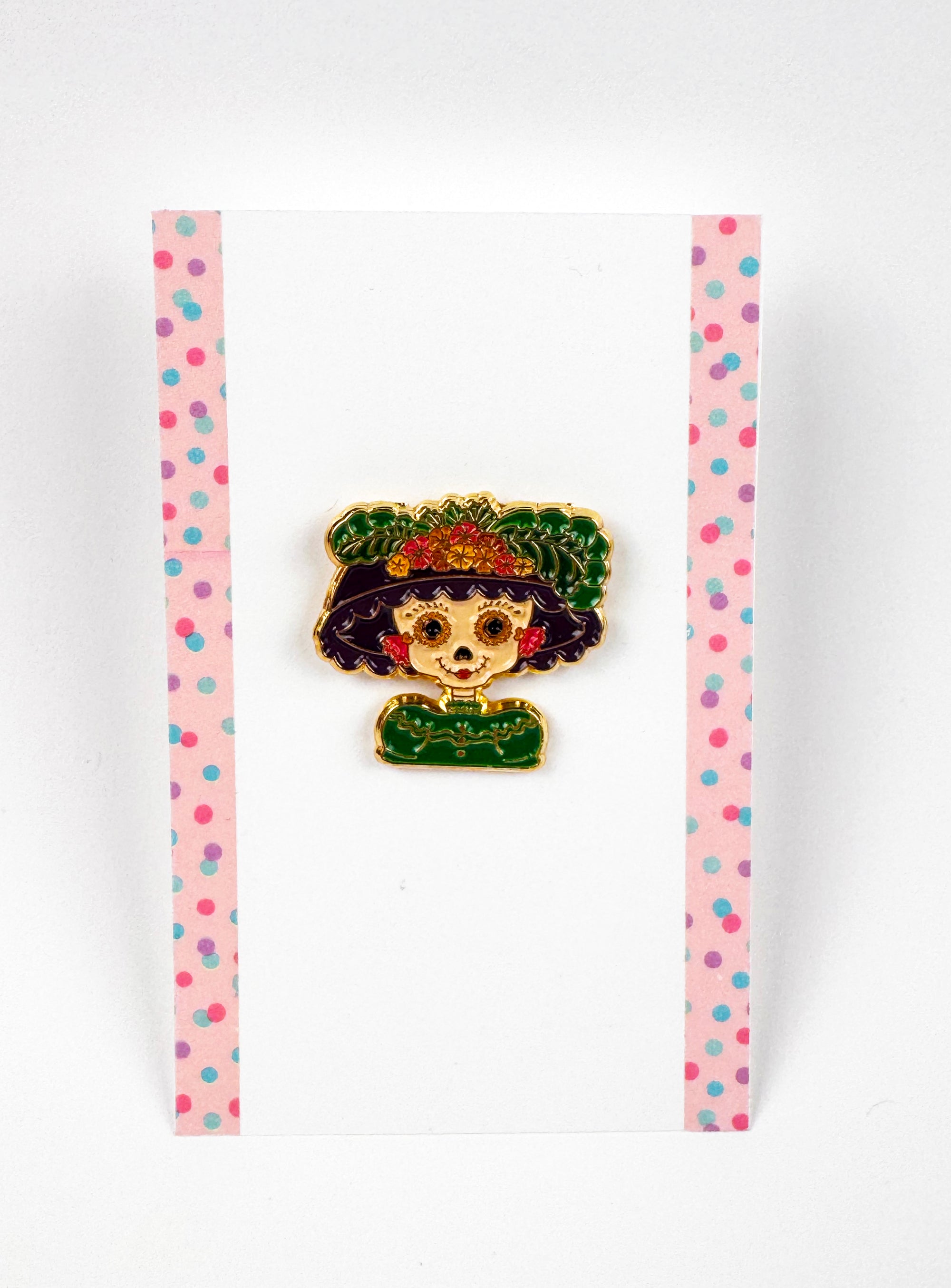 La Catrina Enamel Pin