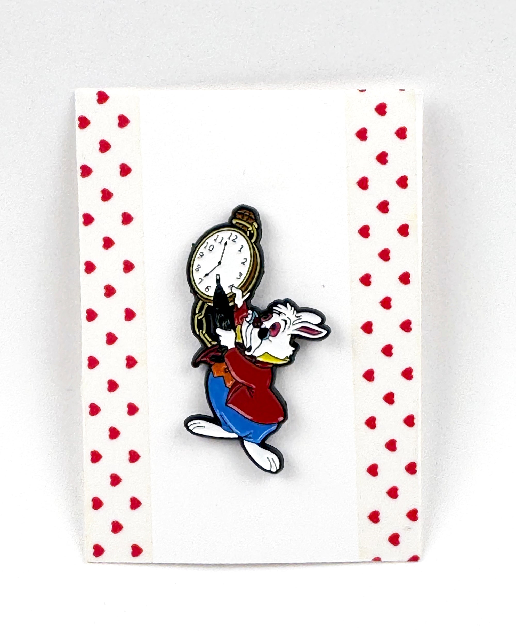 White Rabbit Enamel Pin