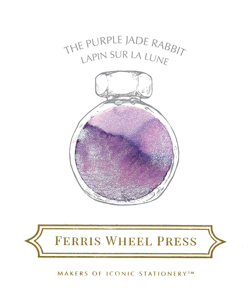 Ferris Wheel Press Curious Collaborations Lunar New Year Purple Jade Rabbit Bottle Ink