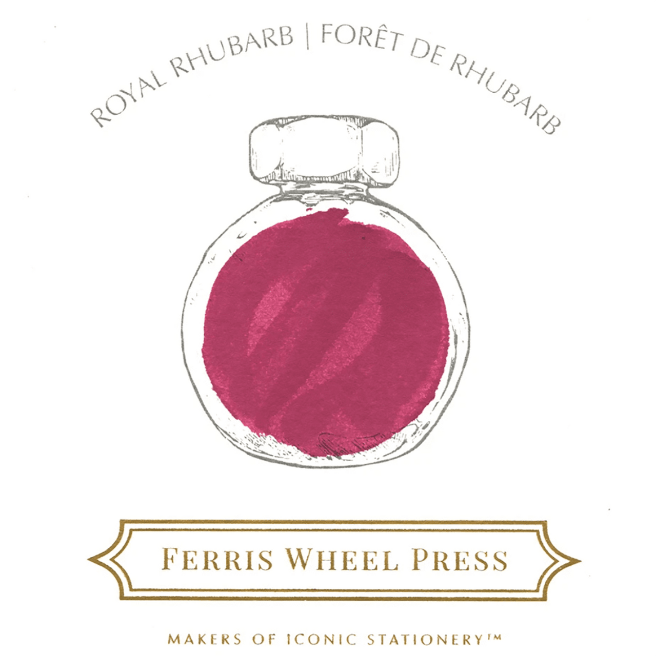 Ferris Wheel Press Royal Rhubarb Bottle Ink