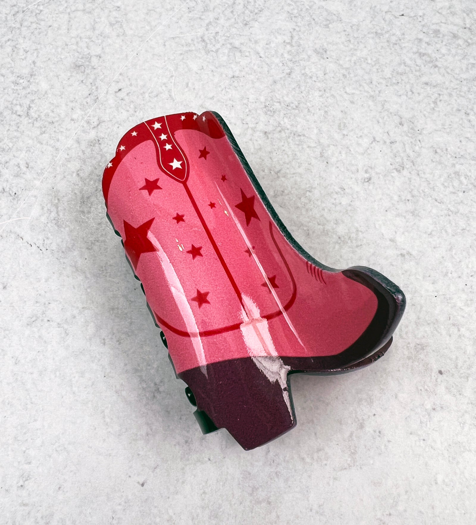 Disco-Inspired Pink Cowgirl Hair Claw