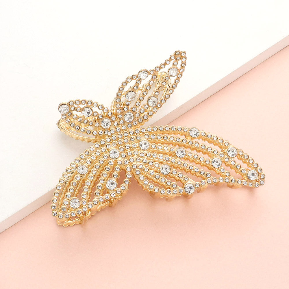 Rhinestone Butterfly Hair Claw Clip