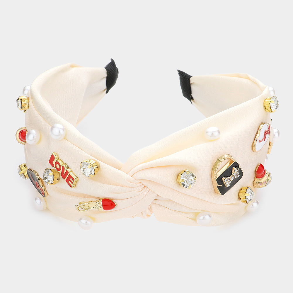Fashionista Enamel Charms Headband