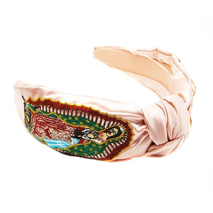 Guadalupe Embroidered Knotted Headband