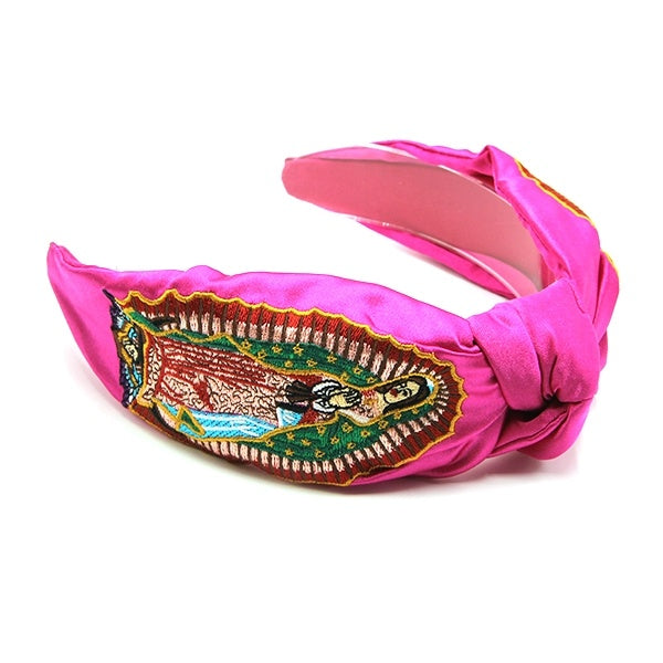 Guadalupe Embroidered Knotted Headband