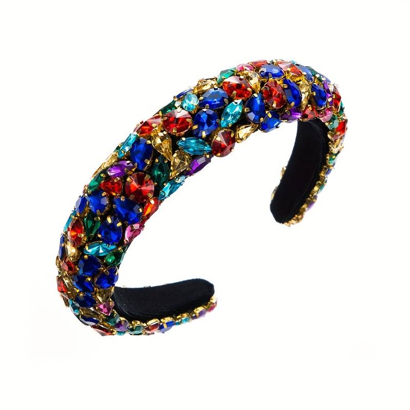 Sparkling Multicolored Rhinestone Headband