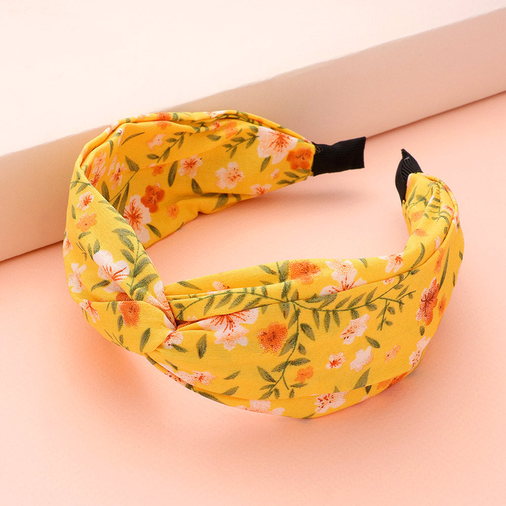 Relaxed Boho Style Flower Print Headband