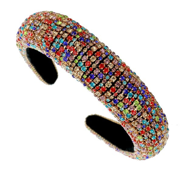 Glamorous Multicolor Rhinestone Headband