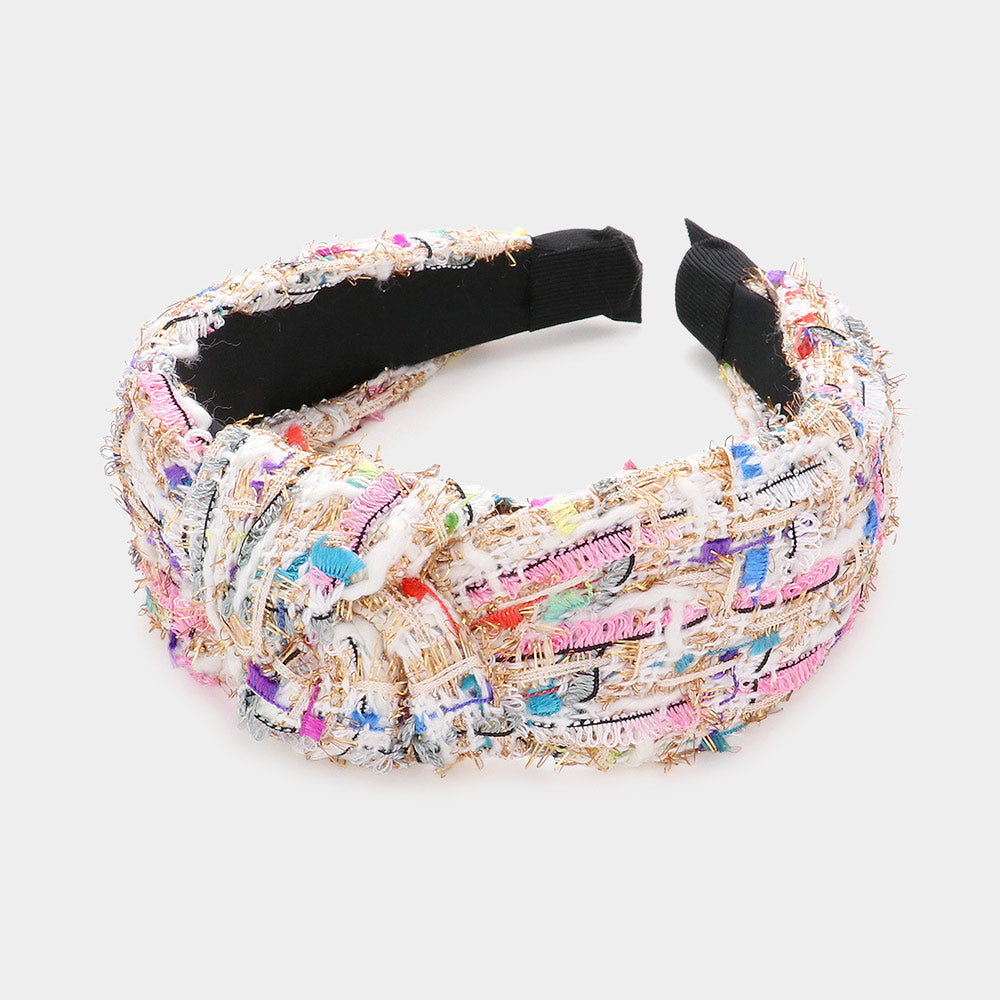 Tweed Knotted Headband