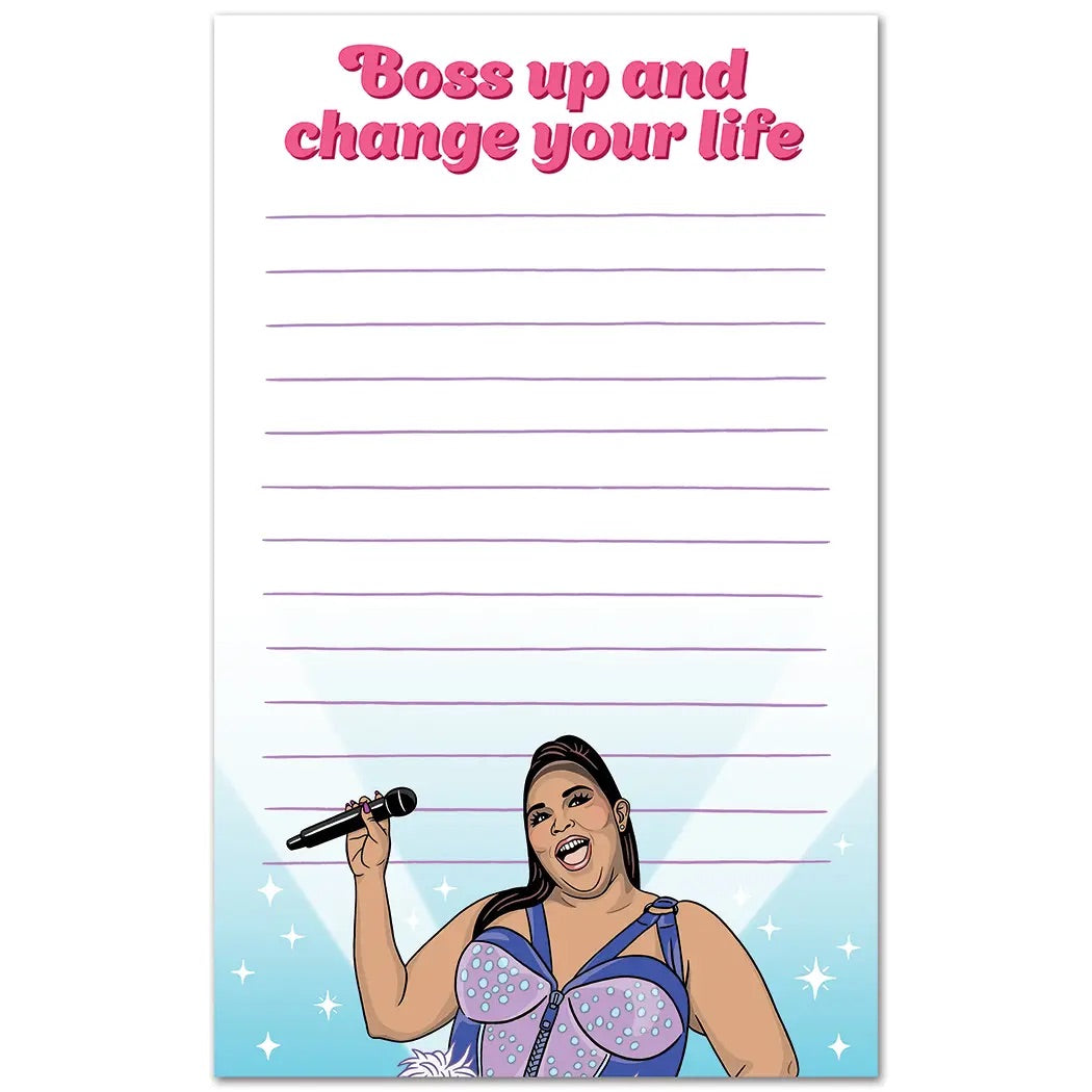 Lizzo Boss Up and Change Your Life Notepad