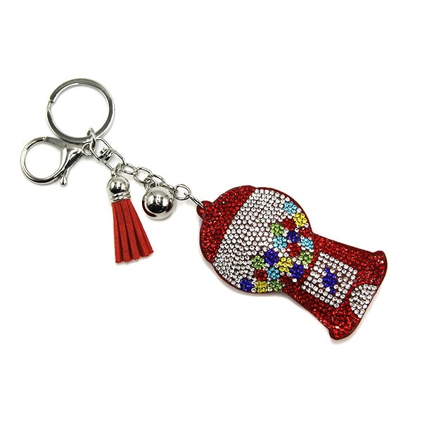 Vintage Red Gumball Machine Keychain