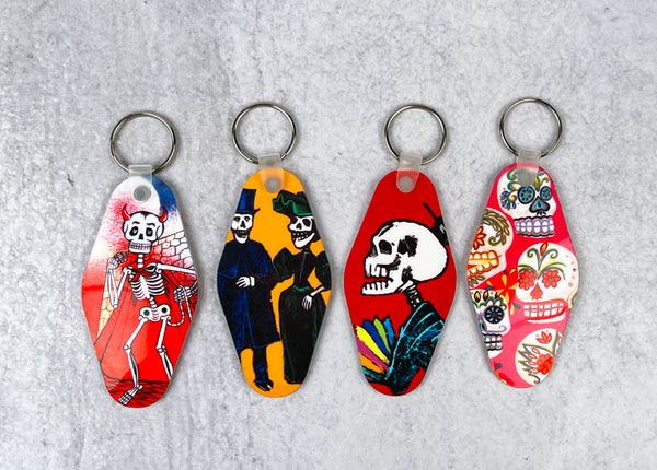 Dia de los Muertos Keychain - Scarlette Dove