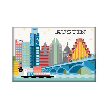Austin City Skyline Magnet