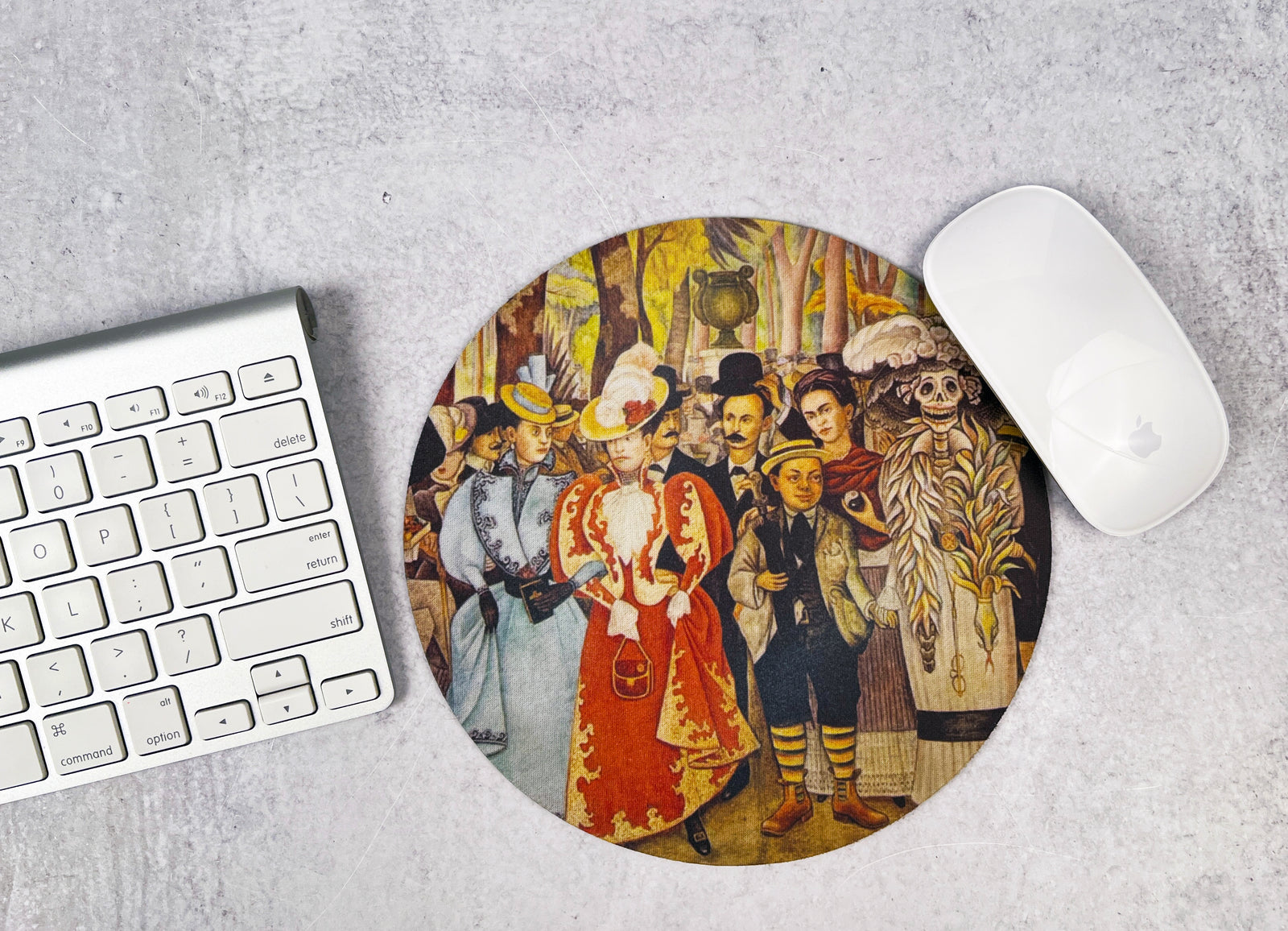 Diego Rivera 'Alameda Plaza' Mouse Pad