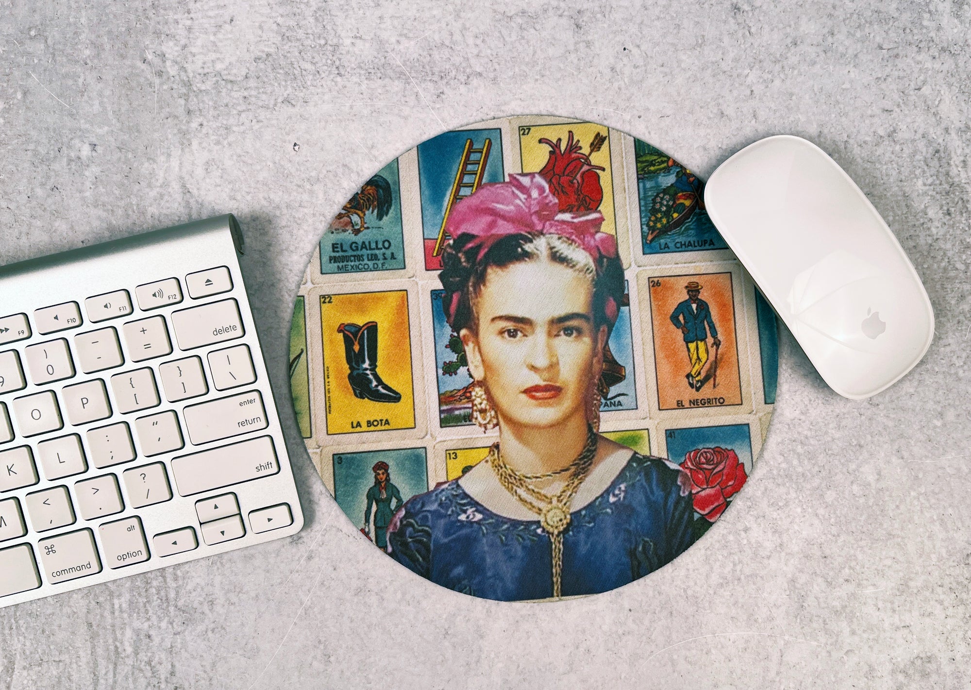 Frida Kahlo Loteria Mouse Pad