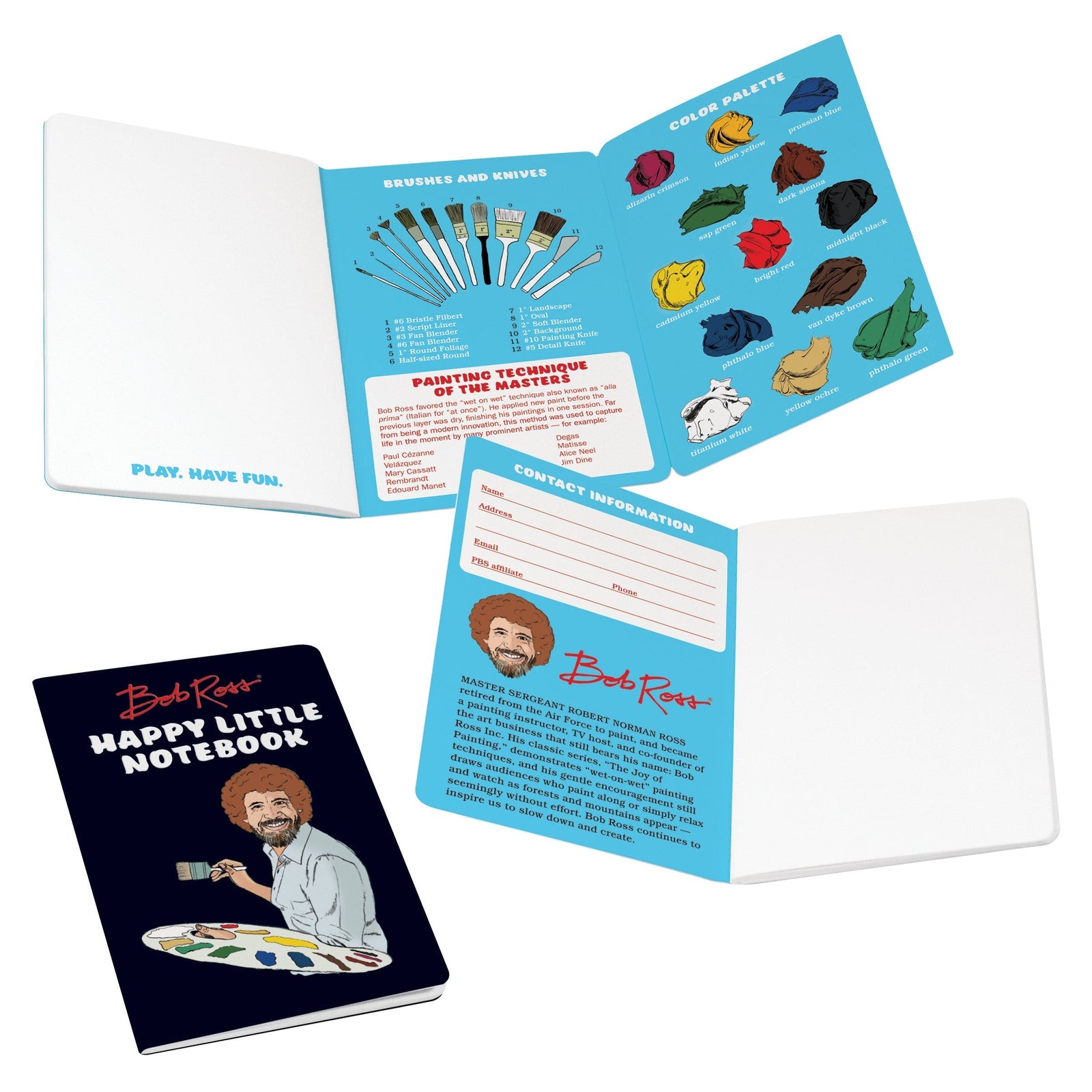 Bob Ross Happy Notebook