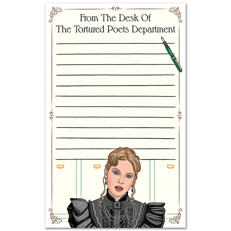Taylor Swift The Tortured Poets Department Notepad