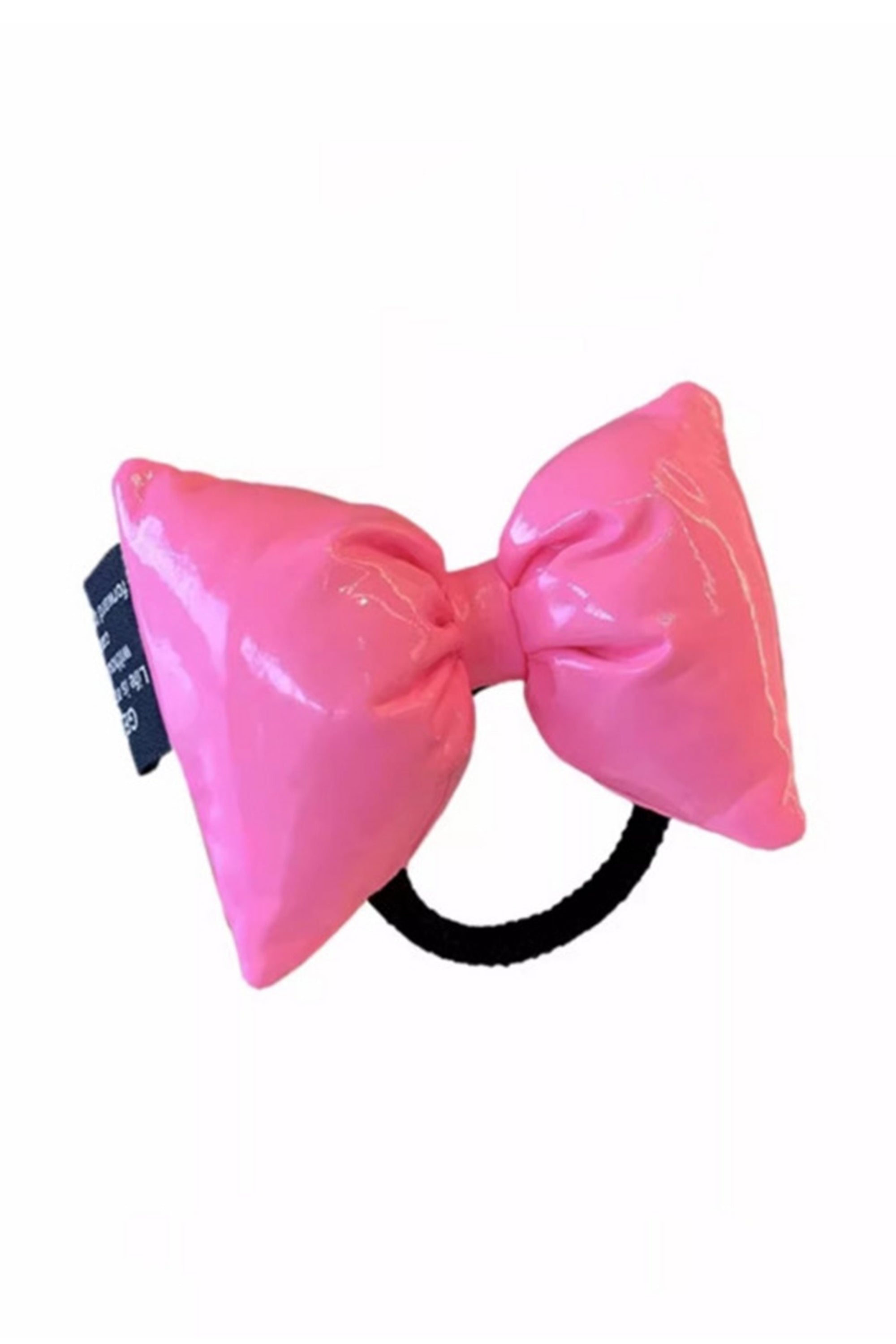 Girlie Pink Bow Pony Tail Holder