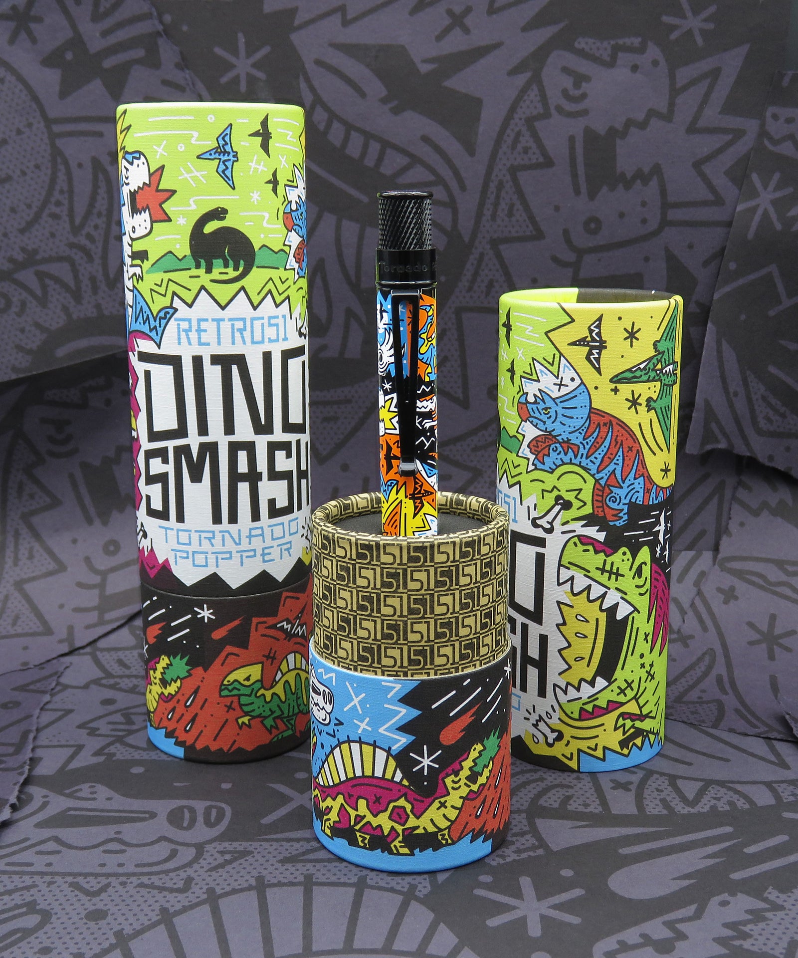 Retro 51 Limited Edition Tornado Popper Dinosmash Rollerball Pen