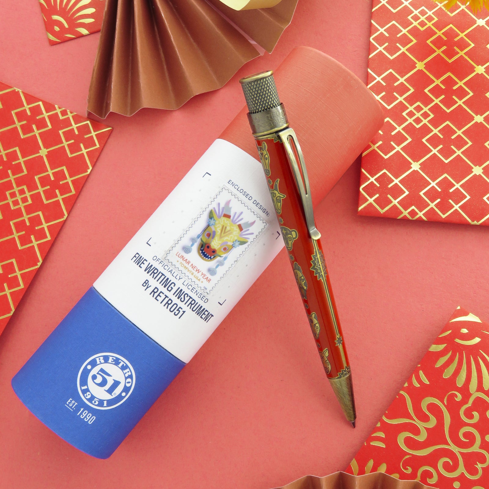 Retro 51 Limited Edition USPS Tornado Popper Lunar New Year: Year of the Dragon Pen